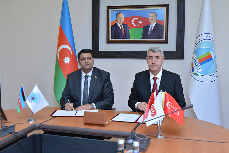 A memorandum of cooperation was signed between Nakhchivan State University and "Lazzet Food Industry" Limited Liability Company
Nakhchivan State University considers cooperation with industries as a priority direction of its development. For this purpose, industrial cooperation is important in the cooperation of the higher education institution.