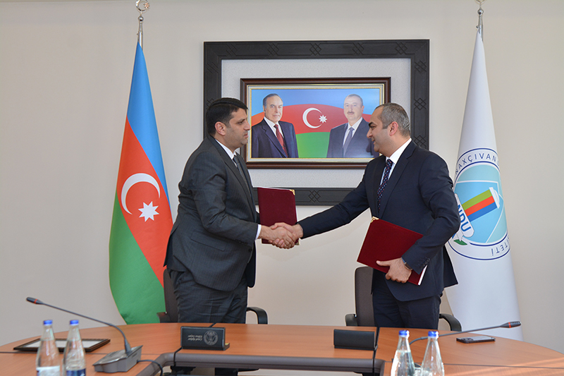 An agreement on joint cooperation was signed between Nakhchivan State University and "APF Group" Limited Liability Company.